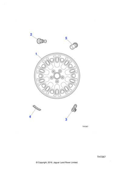 XR86367 - Jaguar Tyre valve