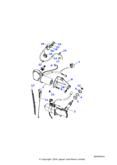 PRC9841 - Land Rover Blade-windscreen wiper