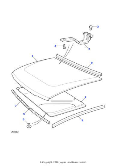 CJE100820 - Land Rover Seal-bonnet