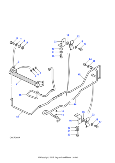 UBP101010 - Land Rover Pipe-oil cooler/transmission