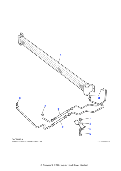 ESR2924 - Land Rover Hose-oil cooler/transmission