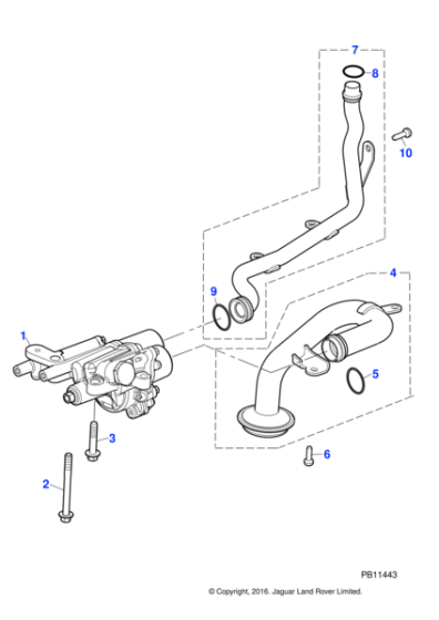 C2Z28368 - Jaguar Oil pump