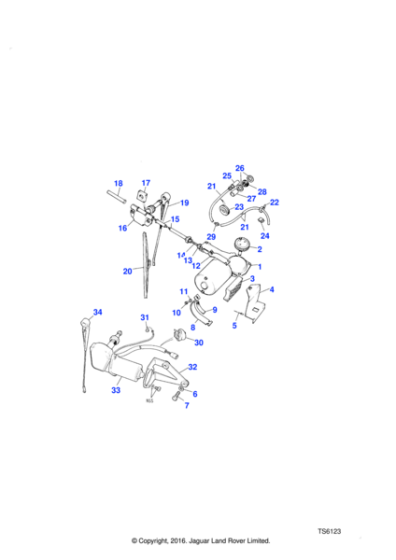 589798 - Land Rover Cover assembly-backlight wiper motor