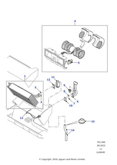 JGM100130 - Land Rover Resistor pack-speed control-blower-heater
