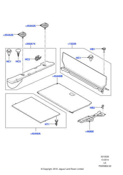 LR021445 - Land Rover Plate - Retaining