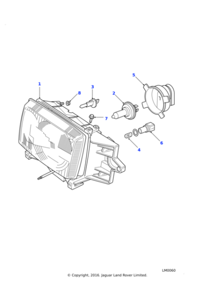 589109 - Land Rover Bulb-headlamp-h1-55 Watt