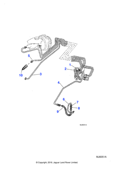 MHF5670AA - Jaguar Brake hose