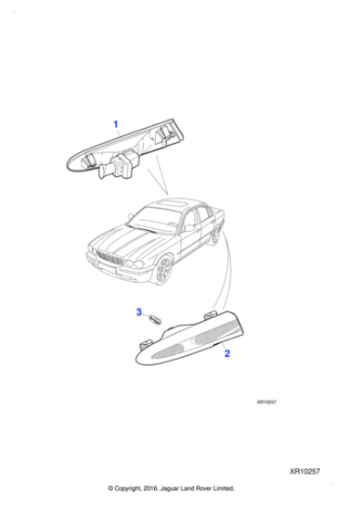 C2C35377 - Jaguar Side marker/reflex lamp