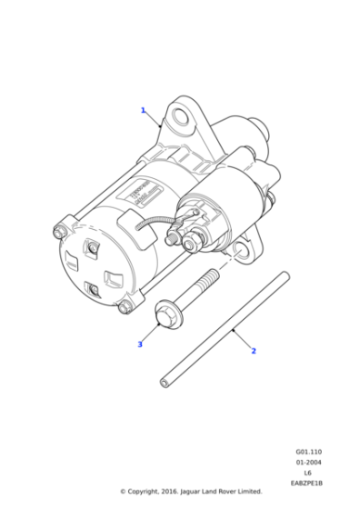 NAD101420E - Land Rover Motor-starter engine