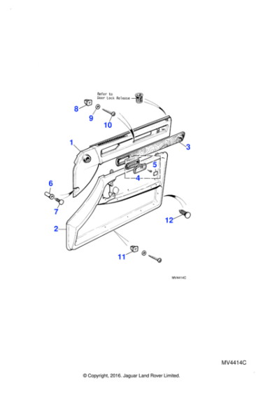 BEC15968 - Jaguar Remote control escutcheon
