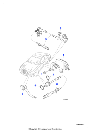 XR816319 - Jaguar Wheel speed sensor