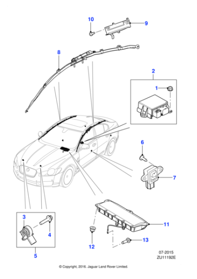 C2Z3530 - Jaguar Airbag sensor