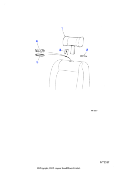 BAC1424XE - Jaguar Headrest