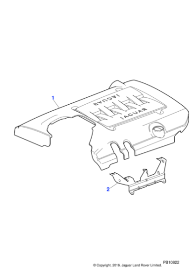 AJ811282 - Jaguar Engine cover bracket