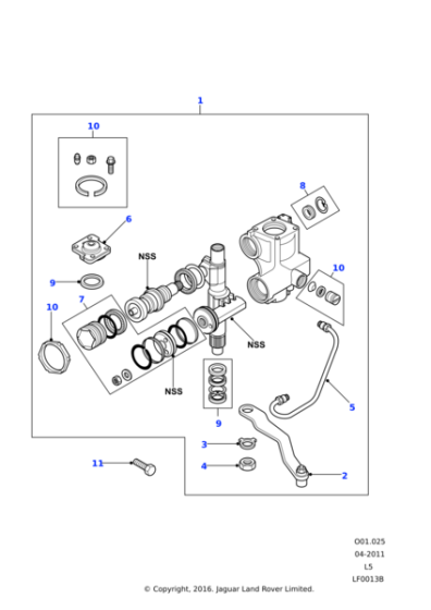 QAF000010E - Land Rover Box assembly-steering