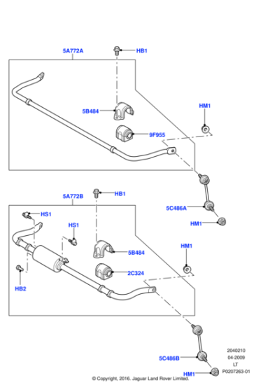 LR024072 - Land Rover Bar - Stabilizer