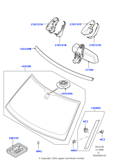 LR023381 - Land Rover Moulding