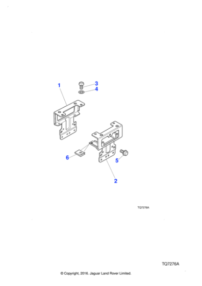 HJD8228AB - Jaguar Amplifier mounting bracket