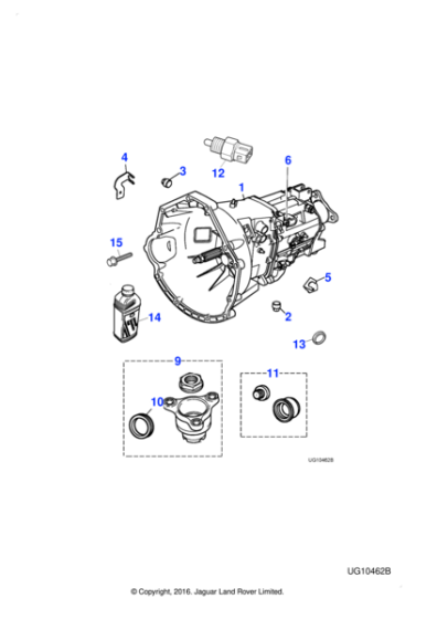 XR844962 - Jaguar Clutch pipe support bracket