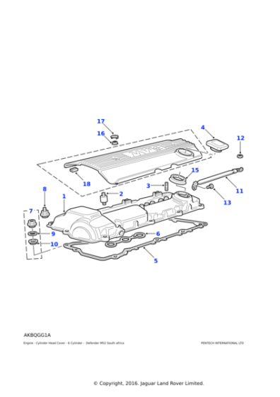 9915502 - Land Rover Nut - Hex.