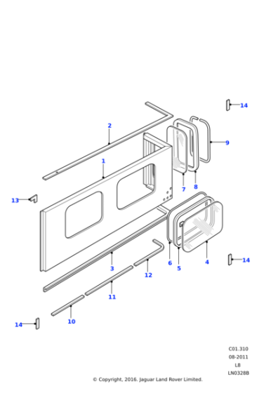 CGE500660 - Land Rover Strip-glazing