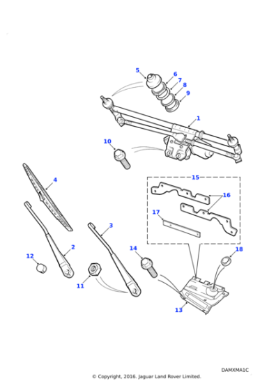 DKC101000 - Land Rover Blade-windscreen wiper