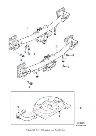 T2H42439 - Jaguar Tow bar