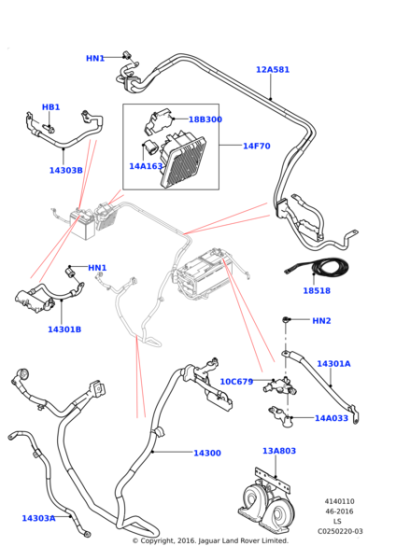 LR048786 - Land Rover POWER SUPPLY DISTRIBUTION BOX