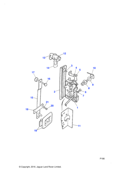 390365 - Land Rover Latch assembly-front door