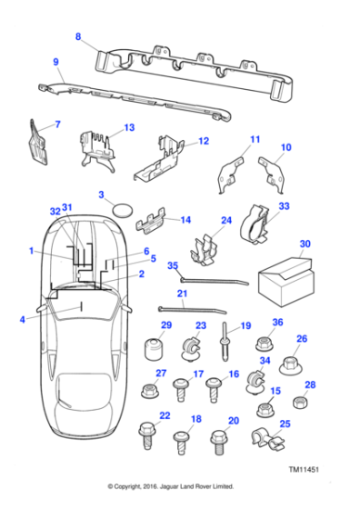 AJ84940 - Jaguar Wiring - Engine