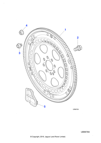 JLM21887 - Jaguar Flange locking nut