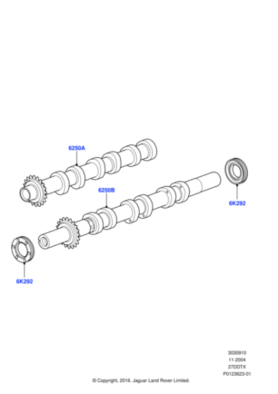 LR010208 - Land Rover Camshaft