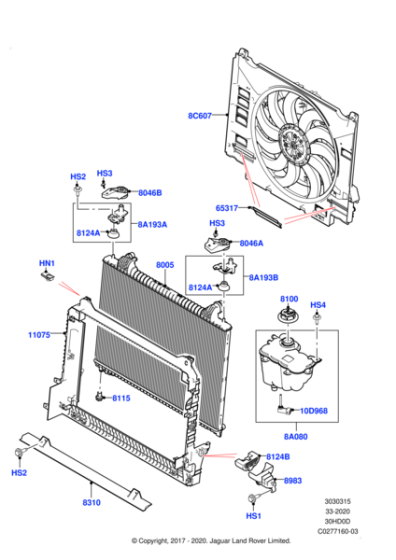LR137841 - Land Rover Motor And Fan