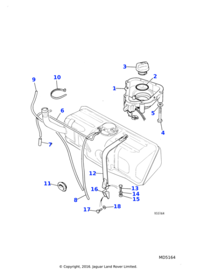 CAC58664 - Jaguar Fuel hose