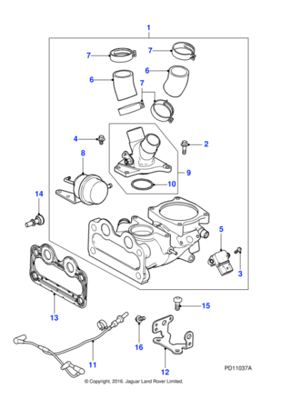 AJ811919 - Jaguar Induction elbow