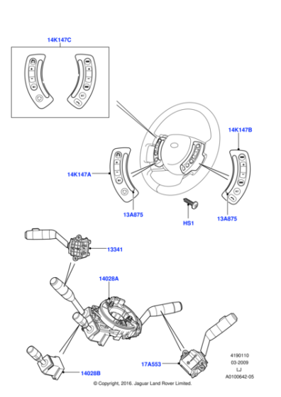 YUB500640 - Land Rover Switch