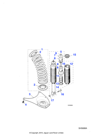 MNA2140BA - Jaguar Suspension damper