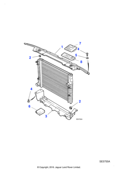MNA4188AA - Jaguar Cooling pack cradle