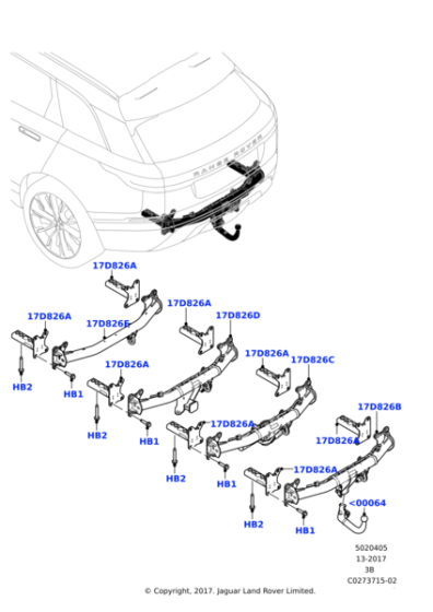 LR096407 - Land Rover Towbar