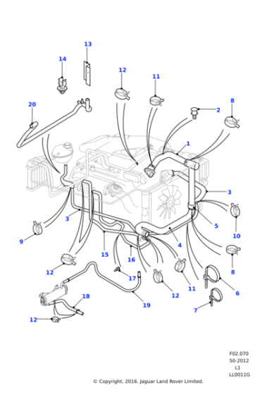 PYC101910 - Land Rover Clip-spring band