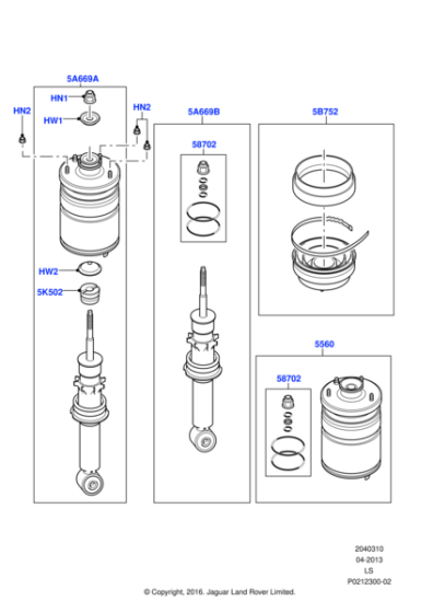 LR032650 - Land Rover Damper
