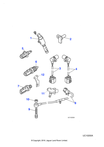 AJ89189 - Jaguar Knock sensor