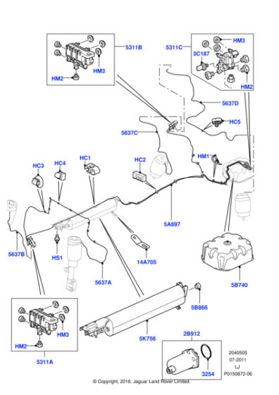 RQH500011 - Land Rover Sensor