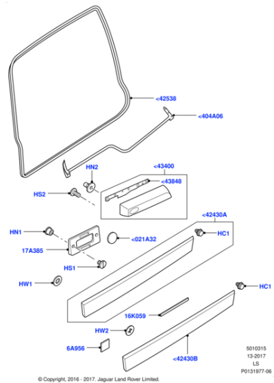 DGP000184PCL - Land Rover Moulding
